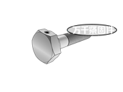 六角頭部帶孔螺栓 AN 102801