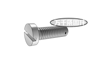 開槽圓柱頭桿部帶孔螺釘 AN 115601
