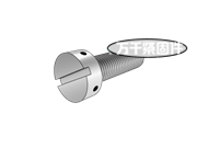 開槽圓柱頭帶兩孔螺釘 細(xì)牙 AN 115801/115901