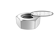 米制全金屬小六角鎖緊螺母9級(jí) ASME B18.16.3M