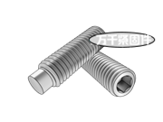 內(nèi)六角錐端緊定螺釘 ASME B18.3