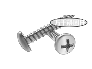 A牙II型軋制螺紋型十字槽盤(pán)頭木螺釘 ASME B18.6.1