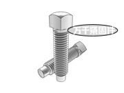 方頭圓柱端緊定螺釘 ASME B18.6.2