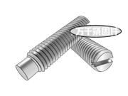 開(kāi)槽圓柱端緊定螺釘 ASME B18.6.2