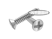 米制十字槽半沉頭自攻螺釘F型 BS 7496