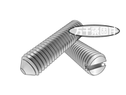 有槽無頭錐形端固定螺釘 CNS 4477