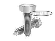 B型六角頭短柱錐形端固定螺釘 CNS 4655