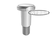 帶螺紋T型銷軸 DIN 1445