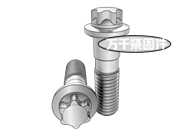 梅花頭細桿小法蘭螺栓 DIN 34800