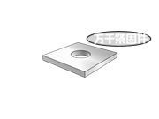 木結(jié)構(gòu)用方形墊圈 DIN 436