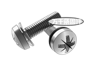 米字槽球面圓柱頭螺釘和波形彈性墊圈 組合 DIN 6900