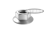 六角法蘭螺母 DIN 6923