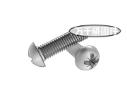 十字槽盤(pán)頭三角鎖緊螺釘 DIN 7500C