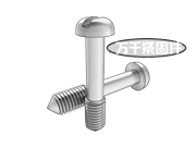 開槽盤頭不脫出螺釘L型長(zhǎng)螺紋 DIN 7964B