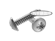 十字槽圓頭凸緣自攻釘C型 DIN 968