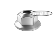 全金屬鎖緊六角法蘭面細牙螺母 EN 1667