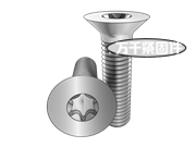 90°內(nèi)六角花形高沉頭螺釘 GB 2673.2