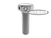 六角頭頭部帶孔螺栓 細牙 GB 32.3