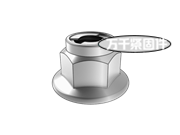 2型金屬片嵌件六角法蘭面鎖緊螺母 細(xì)牙 GB 6187.2