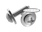 十字槽盤頭自攻螺釘和大平墊組合F型 GB 9074.19