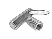 內(nèi)六角平端緊定螺釘 GOST 11074