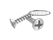 90°開槽半沉頭木螺釘 GOST 11651