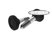 塑料滾花頭錐端緊定螺釘 GOST 21333