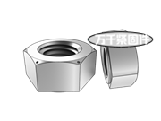 金屬片嵌件鎖緊六角螺母 IFI 100