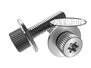 滾花梅花槽圓柱頭螺釘和平墊組合 ISO 10644