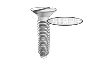 開(kāi)槽沉頭自攻螺釘F型 ISO 1482