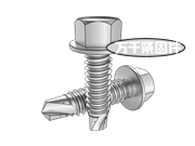 六角頭凸緣鉆尾自攻螺釘 ISO 15480