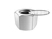 履帶式推土機(jī) 履帶和齒塊用螺母 JB/T 11010