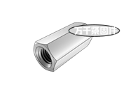 機(jī)床夾具零件及部件 連接螺母 JB/T 8004.3