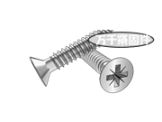 米字槽沉頭帶筋自攻螺釘 JIS B1125