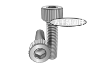 細(xì)牙滾花內(nèi)六角圓柱頭螺釘 JIS B1176