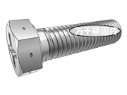十字槽帶柱六角頭帶孔螺栓 MIL B87114/4