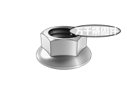 六角法蘭面螺母 MS 21043D