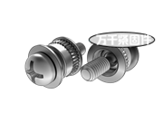 十字槽盤頭不脫出螺釘、壓鉚螺母和螺套組合 MS 3498C