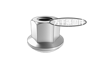 汽車車輪螺母 法蘭球面螺母 QC 308