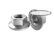 六角法蘭面承面帶齒螺母 QC 324