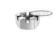 六角開(kāi)槽薄螺母 極細(xì)牙 QC 387B