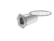 英制碳鋼通孔平頭無螺紋六角壓鉚支柱 QIB/IND SON