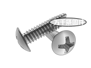 H型十字槽扁圓頭自攻螺釘F型 SJ 2500