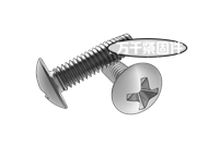 十字槽扁圓頭普通螺紋自攻螺釘 SJ 2504